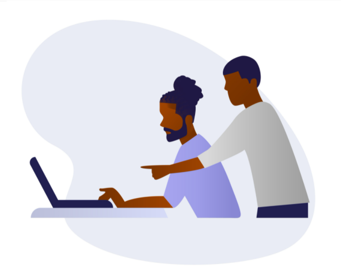 Collaborative business illustration